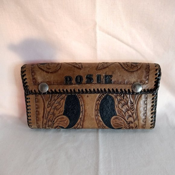 LIKE NEW!! Genuine 100% Leather Wallet Women's Rosie - Picture 1 of 16